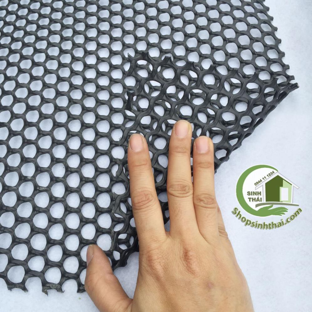 Lưới nhựa mắt cáo màu đen -  - lưới lỗ tròn làm hàng rào, làm chuồng, che chắn côn trùng, gia súc