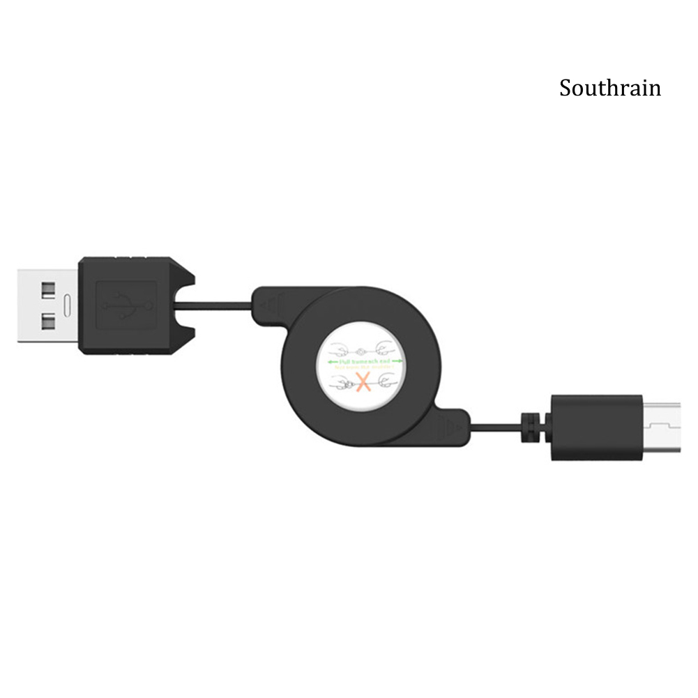 Southrain Type-C Retractable Data Sync Phone USB 3.1 Charging Cable Cord for Android iOS