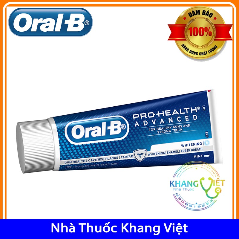 Kem đánh trắng răng Oral-B whitening 110g[ÚC]