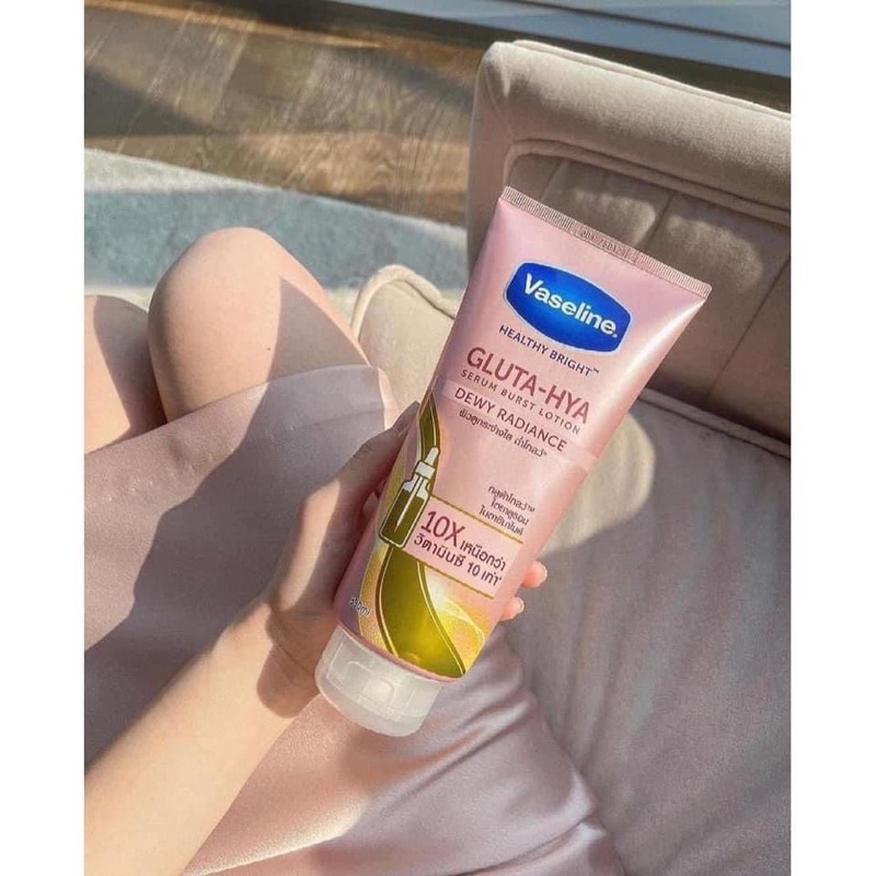 DƯỠNG THỂ VASELINE HEALTHY BRIGHT GLUTA-HYA SERUM BRUST LOTION 10X