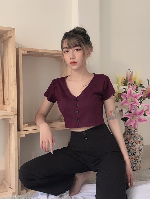 Áo Tay Ngắn 4 Nút