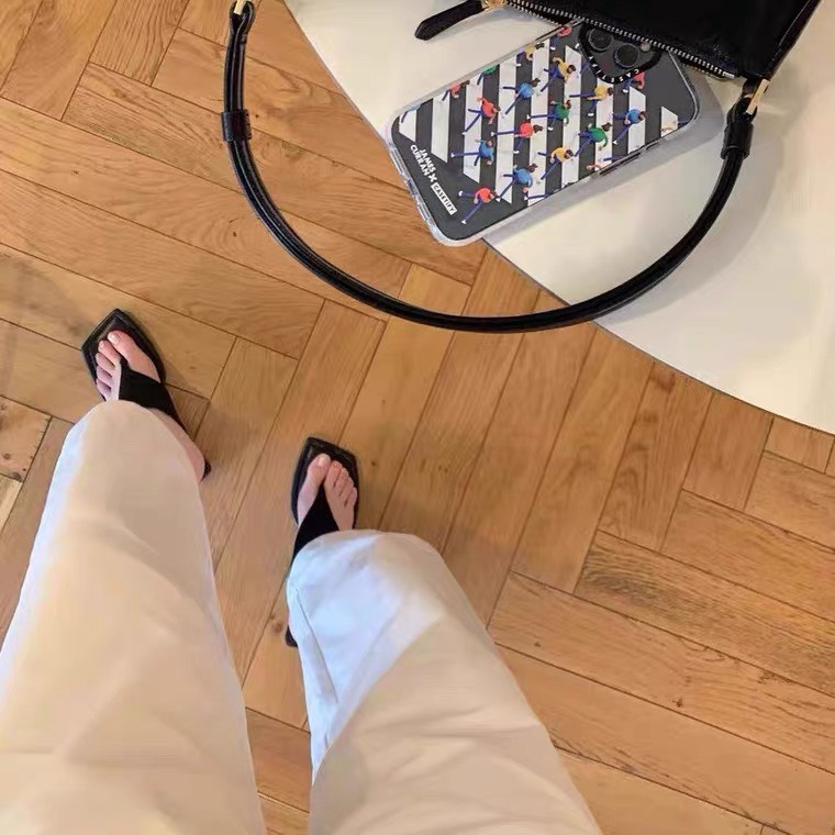 Dép Sandal Kẹp Ngón Kokia Air Lycra Dệt Kim Da , dép xỏ ngón đế cao