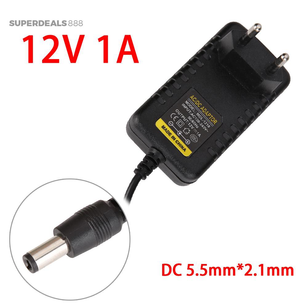 Dây cắm chuyển đổi AC thành DC 5.5mm*2.1mm 5.5mm*2.5mm 12V 1A | BigBuy360 - bigbuy360.vn
