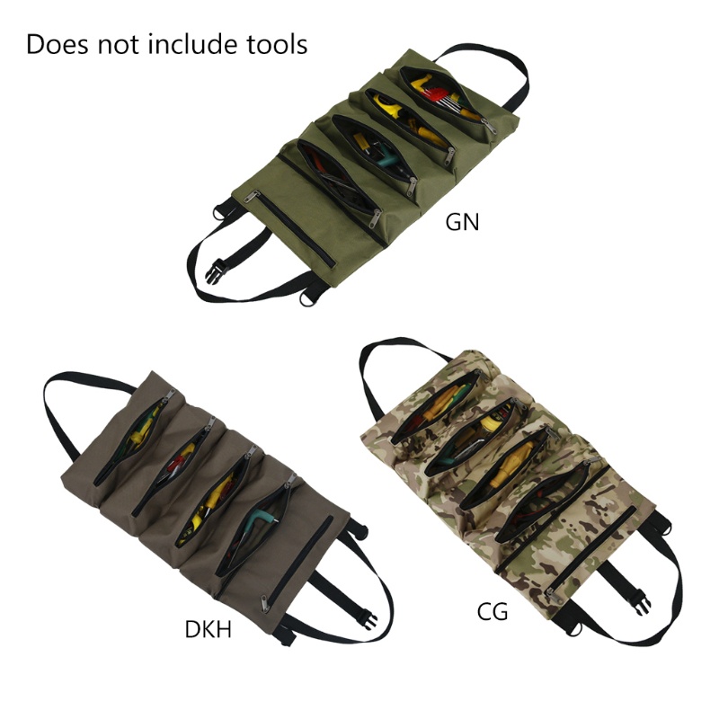 Túi Đựng Dụng Cụ Đa Năng Bằng Vải Oxford Chất Lượng Cao Có Khóa Kéo Gồm 3 Màu