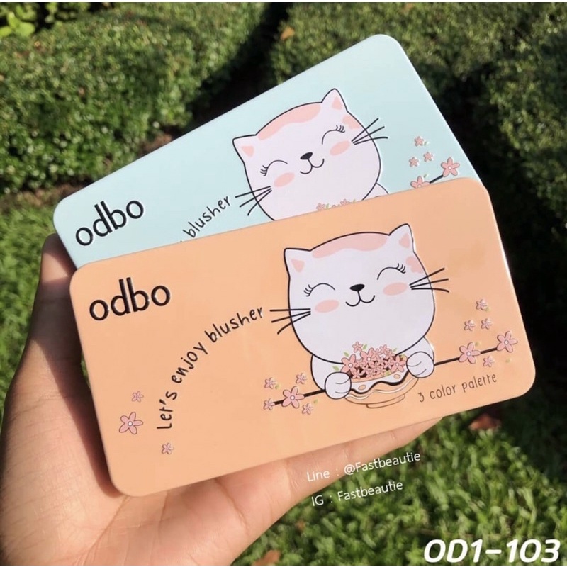 Bảng Phấn Má Hồng ODBO Let's Enjoy Blusher 3 Ô Màu