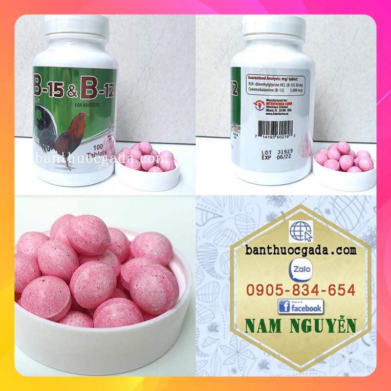 B15&B12 HỦ 100 VIÊN - THUỐC NUÔI GÀ