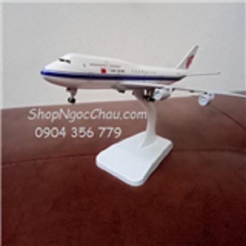 Máy bay mô hình tĩnh Air China B747 20cm có bánh xe