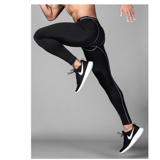 Quần giữ nhiệt nam COMBAT PRO, quần thun legging tập gym