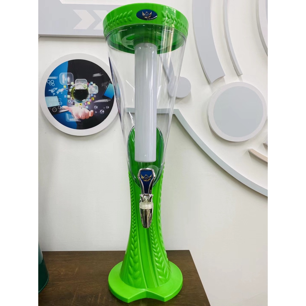 Tháp Bia (Bình Đựng Bia) 3 lít Vân Đế Lúa Mạch Có Đèn Led Hàng Chất Lượng Cao