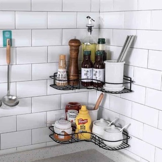 Kệ góc inox dán tường