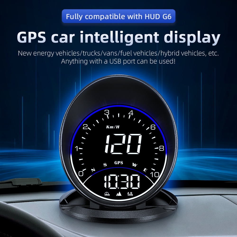 Máy Chiếu Hiển Thị Tốc Độ GPS G6 Tích Hợp La Bàn Chuyên Dụng Cho Xe Hơi