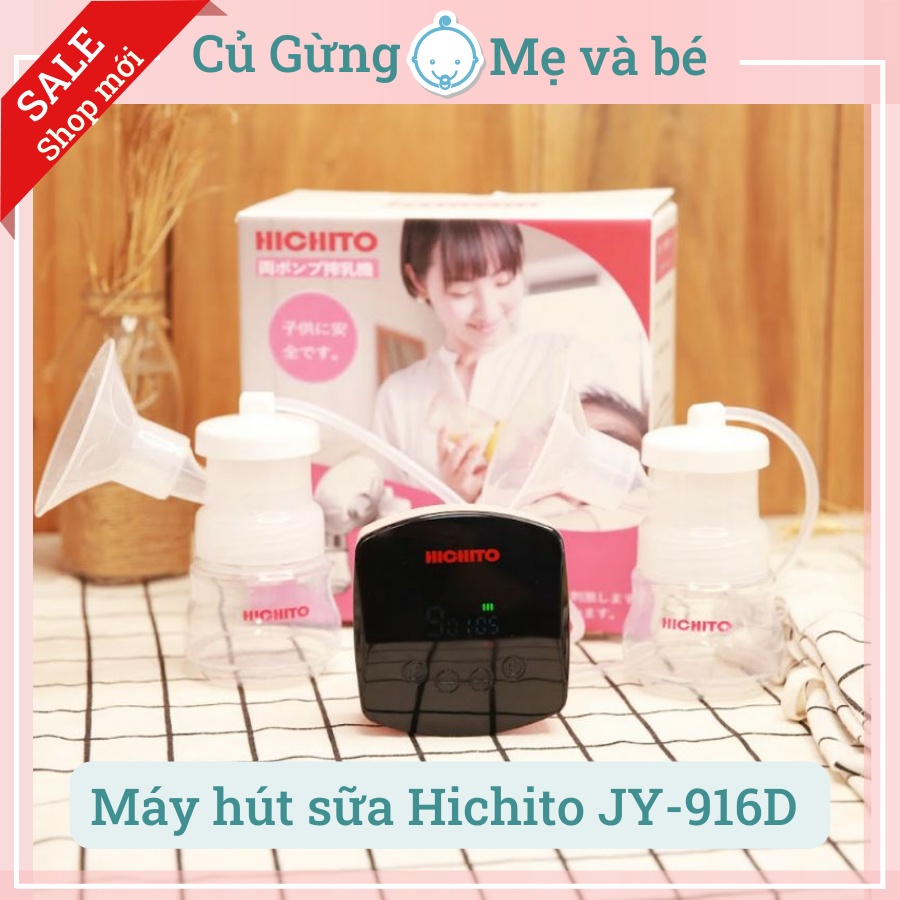 Máy hút sữa Hichito JY-916D, Máy hút sữa đôi thương hiệu Nhật Bản hút khỏe, êm ái, không gây đau