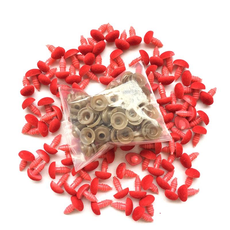Set 100 Nút Nhựa Hình Tam Giác 9*11mm Dùng Làm Đồ Chơi Thú Vị Cho Các Bé