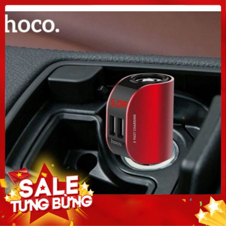 Tẩu ô tô cốc sạc nhanh xe hơi cao cấp chính hãng HOCO Z29 PLUS - BH 12 tháng phụ kiện nội thất ô tô Poogroup