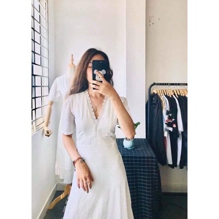 ĐẦM MAXI CỔ V