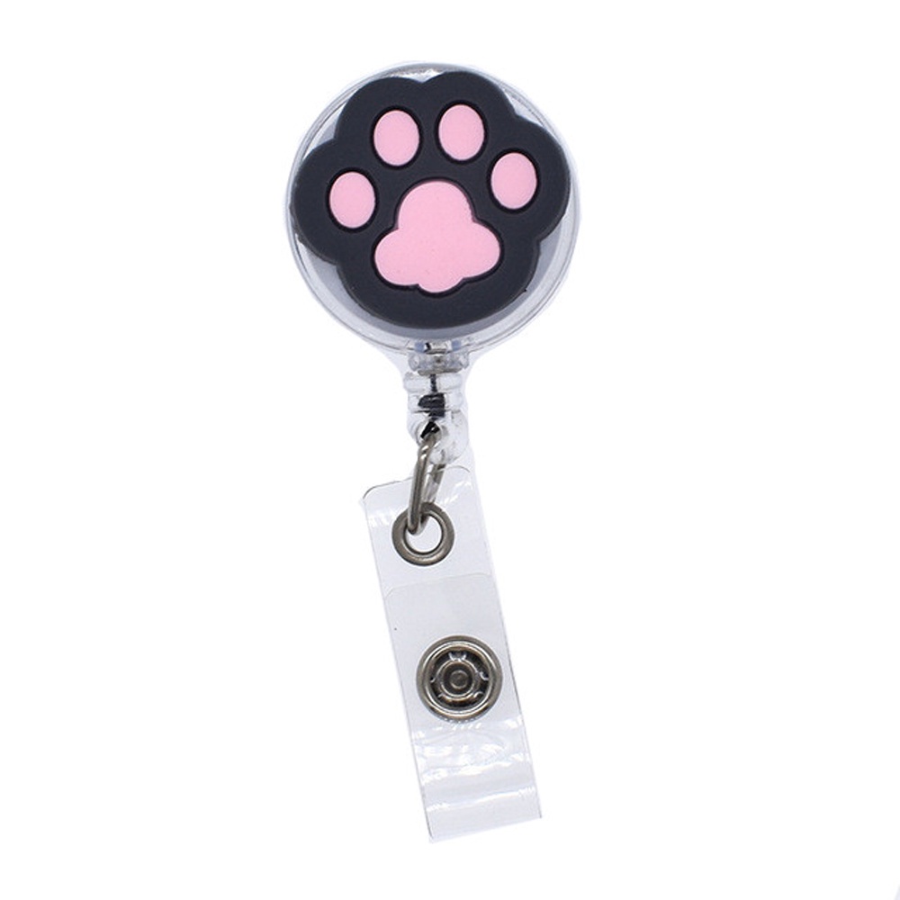 Kẹp giữ thẻ tên bằng pvc hình chân mèo xinh xắn dễ thương