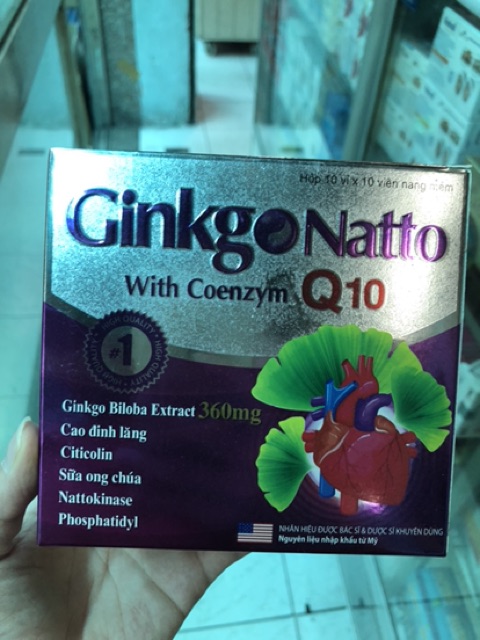 Viên uống Ginkgo Natto Q10 With Coenzym 360mg