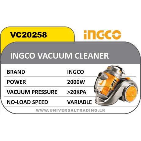 2000W Máy hút bụi hiệu Ingco-VC20258