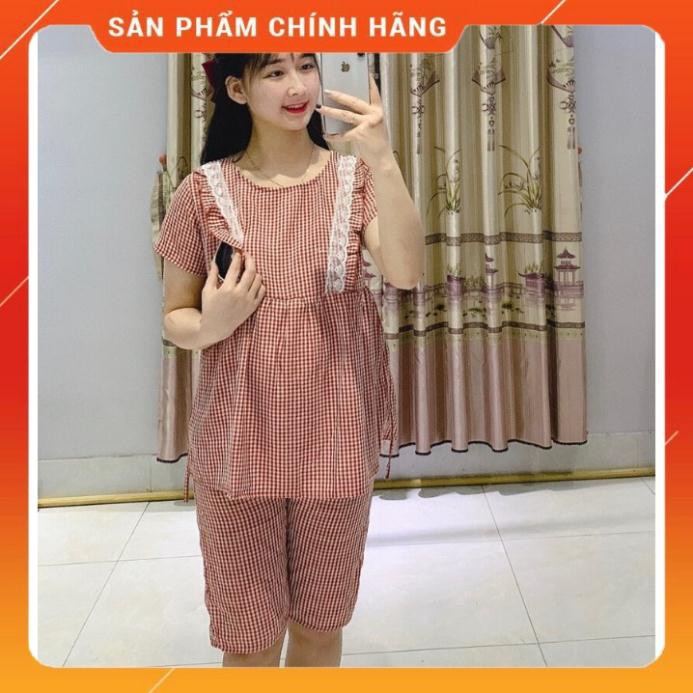 Đồ Bộ Bầu ⚡️ FREESIZE  Bộ Đồ Bầu Kết Hợp Sau Sinh Hợp Thời Trang Chất Đũi Đẹp