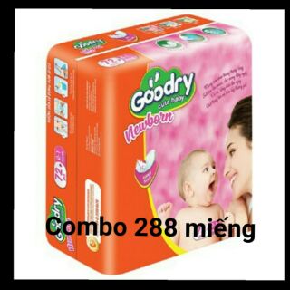 Combo 288 miếng lót sơ sinh goodry newborn 1