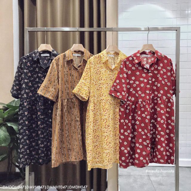 Đầm babydoll hoa nhí
