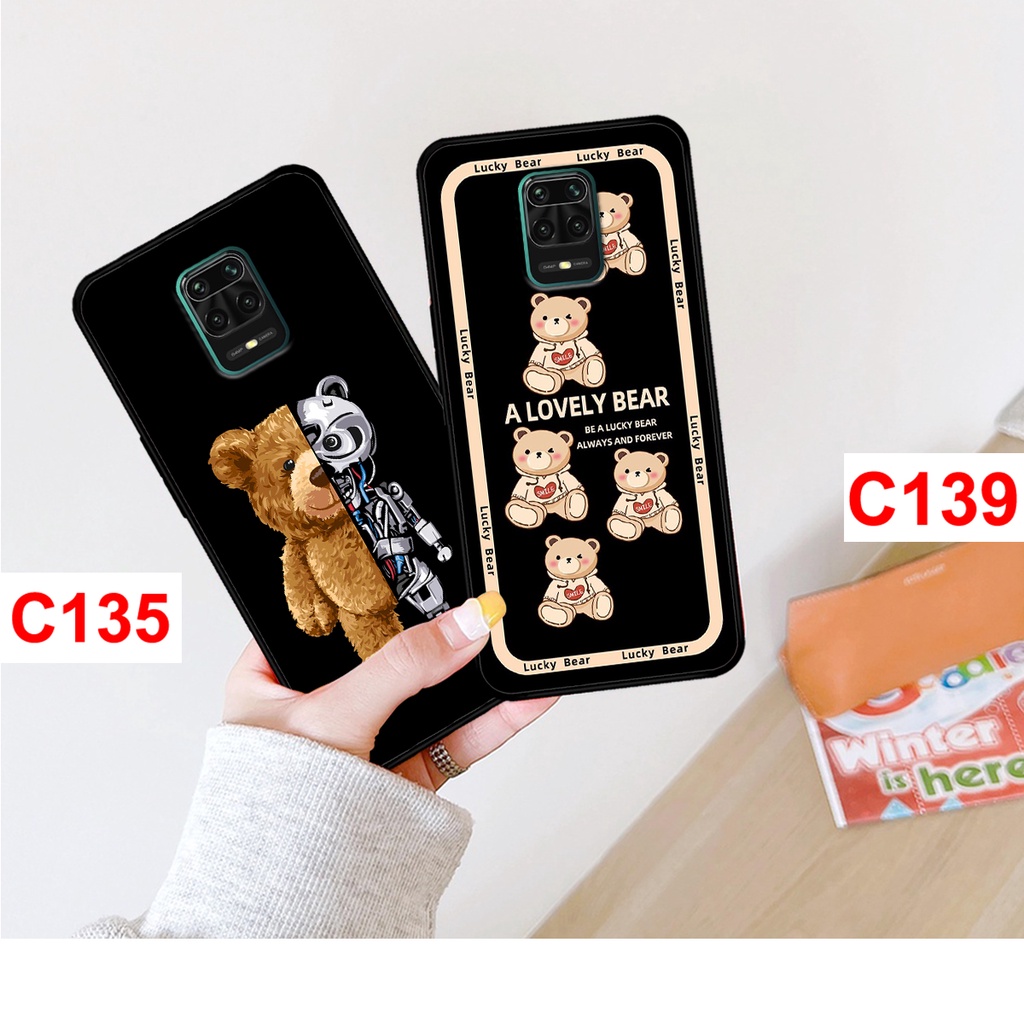 Ốp Redmi Note 9 - Note 9s - Note 9 Pro in hình gấu bear thời trang, cute . ốp lưng xiaomi note 9/9s/9pro chất lượng.