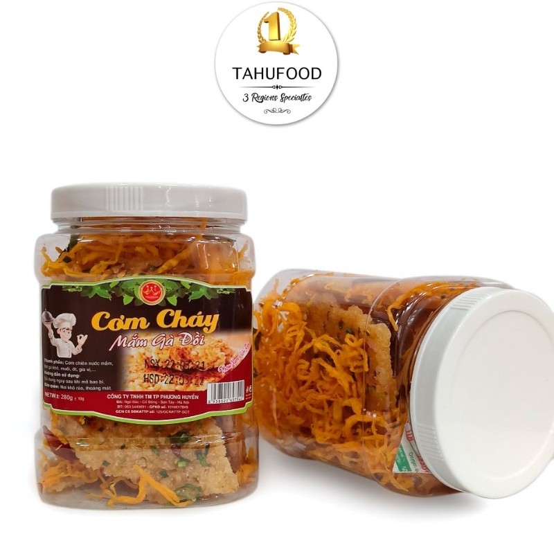  Cơm Cháy Mắm Gà Đồi - Cơm Chiên Mắm Khô Gà - 280g - Giòn Ngon khó Khó Cưỡng -TAHU FOOD