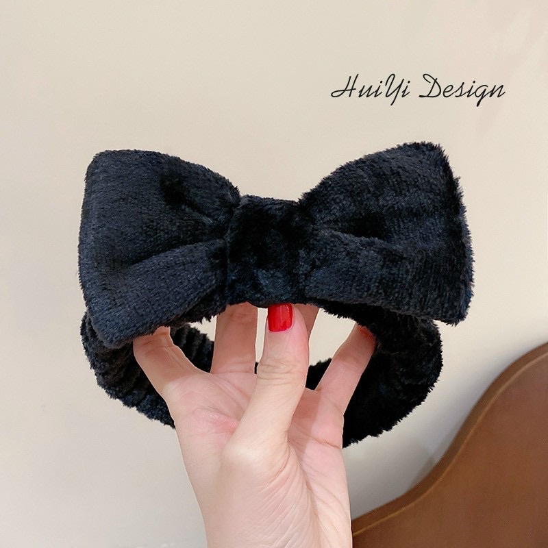 Băng đô nơ trơn phong cách Hàn Quốc nhiều màu xinh xắn cho các bạn gái