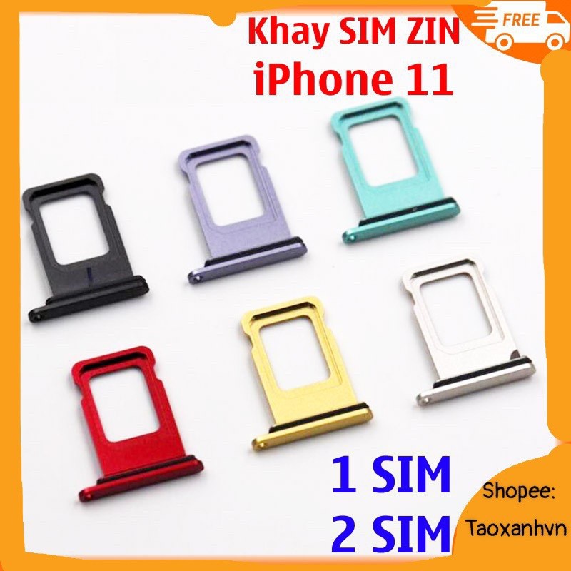 khay Sim iphone 11 / 11 Pro / 11 Pro Max Đủ màu Gold / Siver / xanh / Gray