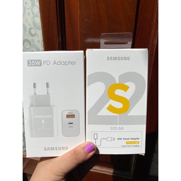Bộ Sạc Nhanh S22-5G PD 35W 2 Đầu Usb / Type-C Kèm Cáp 2 Đầu Type C