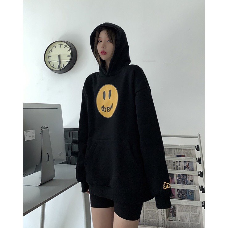 Áo nỉ hoodie Drew House mặt cười unisex dài tay nam nữ cao cấp, áo phông nỉ bông màu xám nâu, đen, trắng 123SHOP | BigBuy360 - bigbuy360.vn