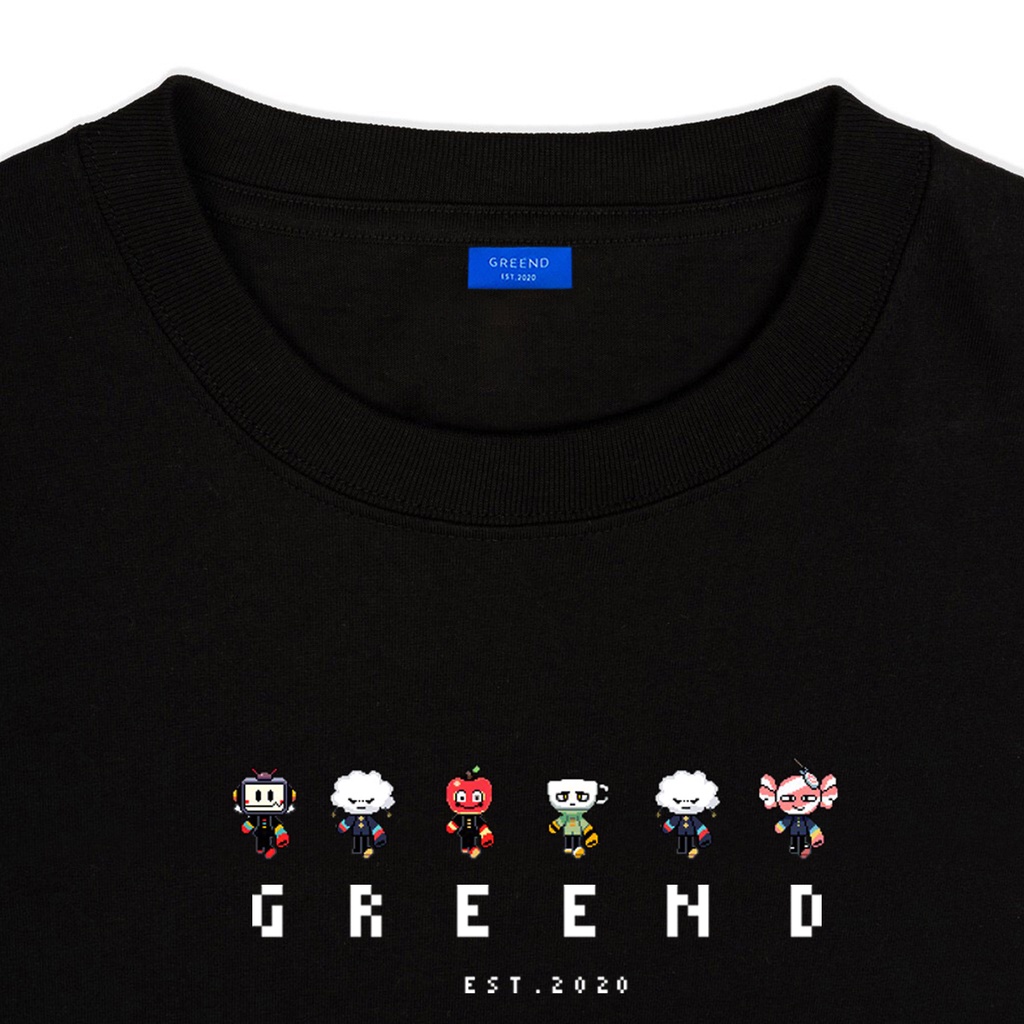 Áo Thun Greend Basic Local Brand Unisex Tay Lỡ Form Rộng Pixel T-Shirt TS042