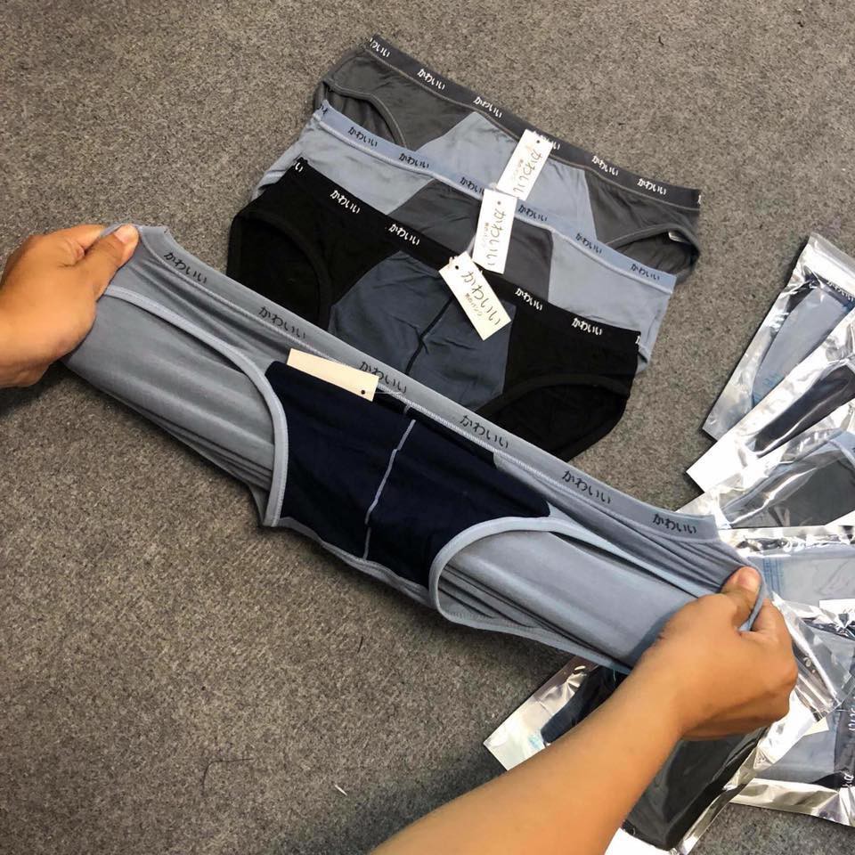 Quần sịp nam xuất nhật túi zip bạc vải cotton 100% hàng loại đẹp v51
