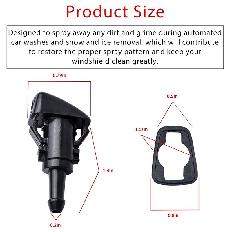 Vòi Phun Nước Rửa Kính Chắn Gió Cho chrysler dodge jeep 4805742Ab, ab, Chất Lượng Cao 5116079Vòng Cổ Thời Trang Độc Đáo Cá Tính