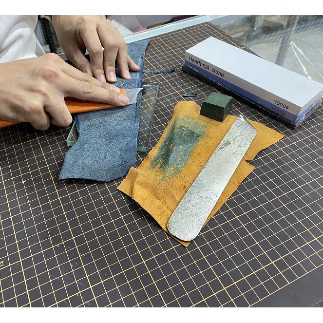 Dao lạng mép da , tăng xê thép gió - dụng cụ làm đồ da handmade