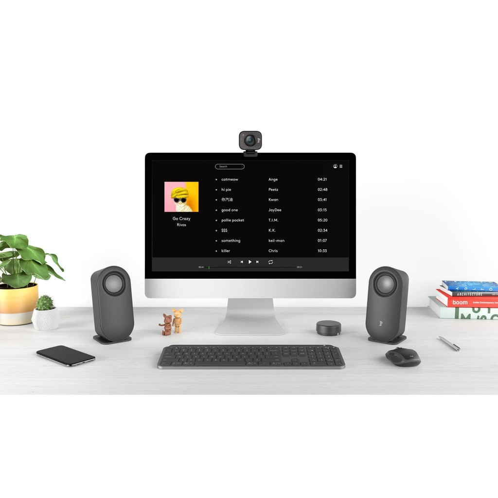 Loa Vi Tính Logitech Z407 Bluetooth, công suất 80W - Hàng chính hãng