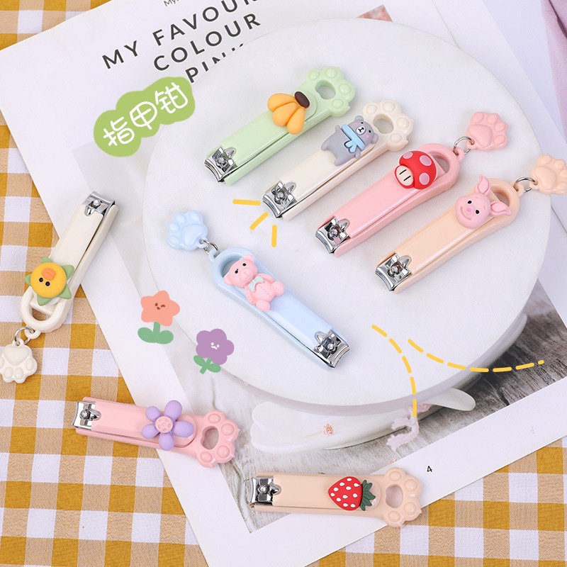 Dụng Cụ Cắt Móng Tay Mini Họa Tiết Hoạt Hình Dễ Thương Cho Các Bé