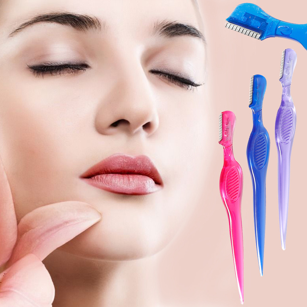 [Hàng mới về] Dụng cụ cạo lông mày cabeza bằng thép không gỉ tiện lợi cho nữ