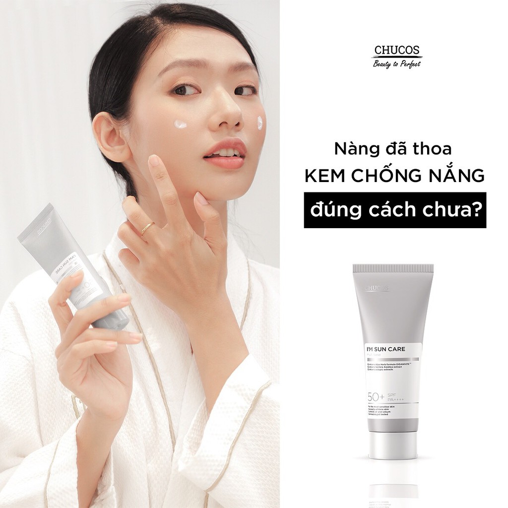 [MẪU MỚI] Kem chống nắng đa năng Chucos I’M SUNCARE MULTI BASE 50ml - DÀNH CHO DA SAU PEEL, LASER - DA NHẠY CẢM
