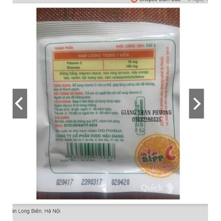 Kẹo ngậm Bipp C