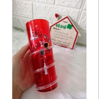 Ly đựng nước giải khát có ống hút xoắn