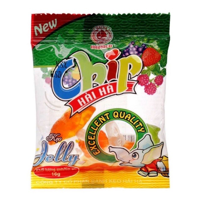 1 DÂY CHIP CHIP KẸO DẺO HẢI HÀ 10 GÓI