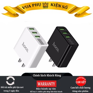Củ sạc nhanh Hoco C15 3 USB - Màn Hình LCD Tương thích cho 5/5s/6/6plus/6s/6s plus/6/7/7plus/8/8plus/x/xs 11 12 pro max