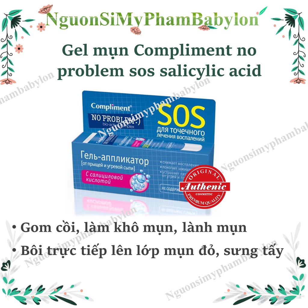 Gel mụn no problem compliment loại bỏ mụn