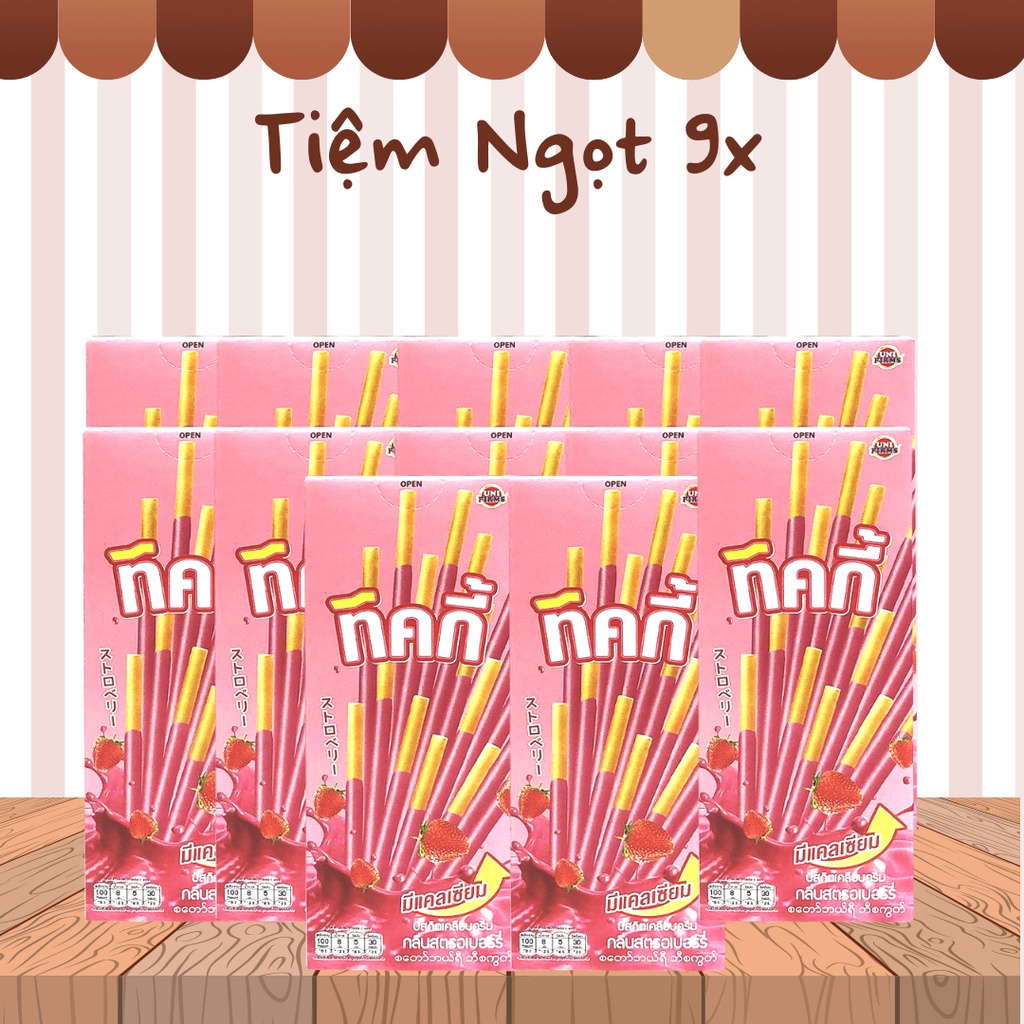 Bánh que Ticky Thái vị dâu (1 lốc 13 hộp)