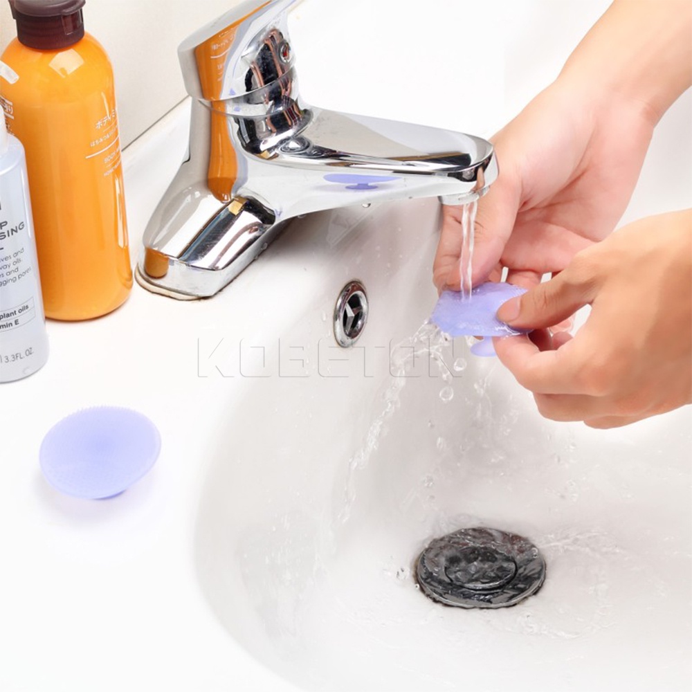 [Hàng mới về] Bộ 4 cọ rửa mặt bằng silicon mềm tẩy tế bào chết và mụn đầu đen hiệu quả