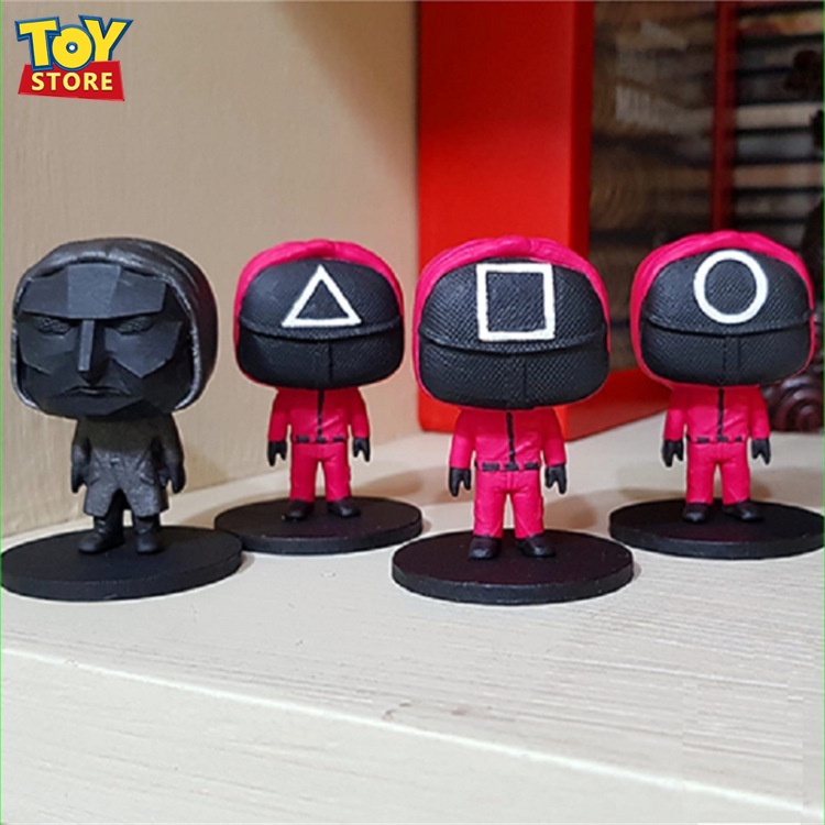 Squid Game Búp Bê Trò Chơi Câu Mực, Búp Bê đeo Mặt Nạ, Phim Truyền Hình, Quà Tặng đồ Chơi Giống Nhau 12cm