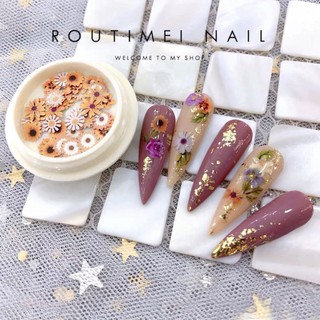 Hoa giấy nail 3D - Hoa giấy trang trí móng tay đắp ẩn theo phong cách Hàn Nhật (lẻ 1 hủ) J5