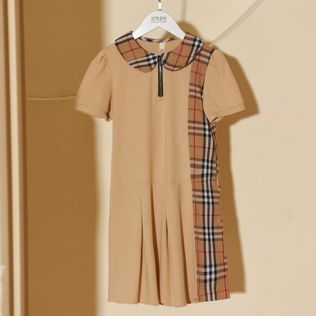 Váy polo burberry 137Kids thiết kế phong cách Hàn Quốc dễ thương cho bé gái