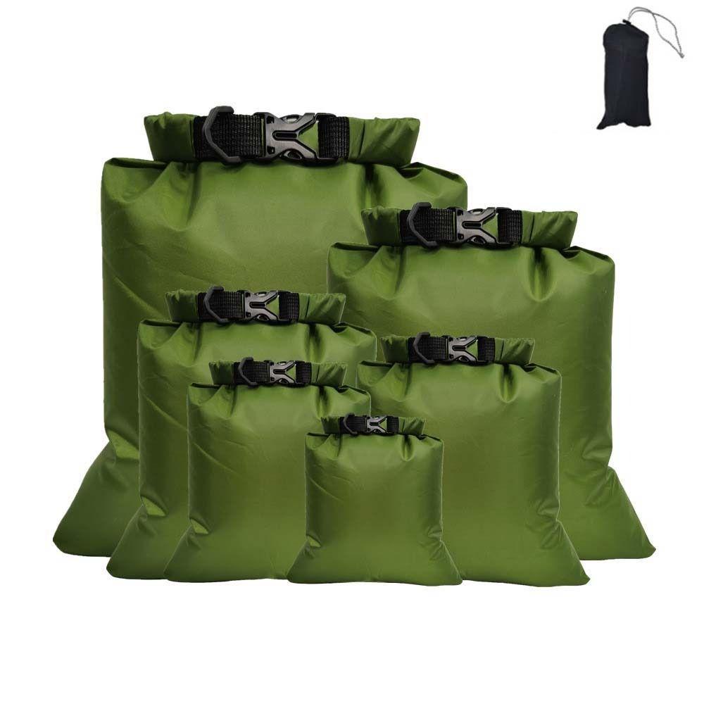 QQMALL Túi Dây Rút Siêu Nhẹ Bền Bỉ Có Khóa Cài Tùy Chỉnh Chống Nước Đựng Đồ Bơi / Lặn Biển / Cắm Trại